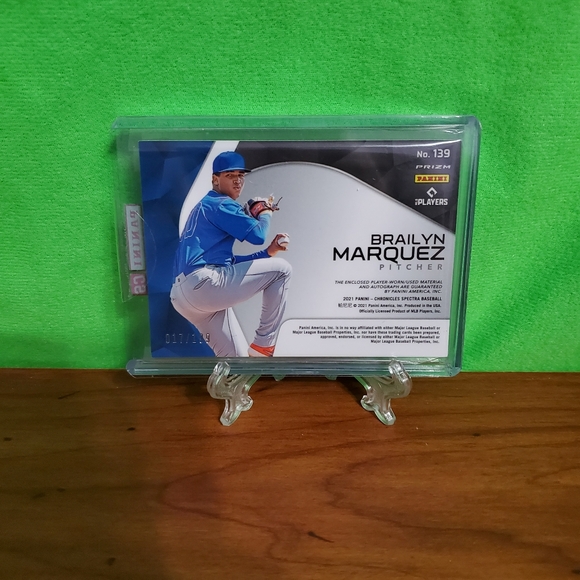 2021 SPECTRA BLACK PRIZM BRAILYN MARQUEZ RPA 17/199 - Picture 2 of 5